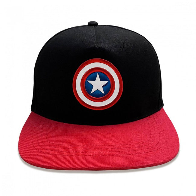Front - Captain America Logo Snapback Cap