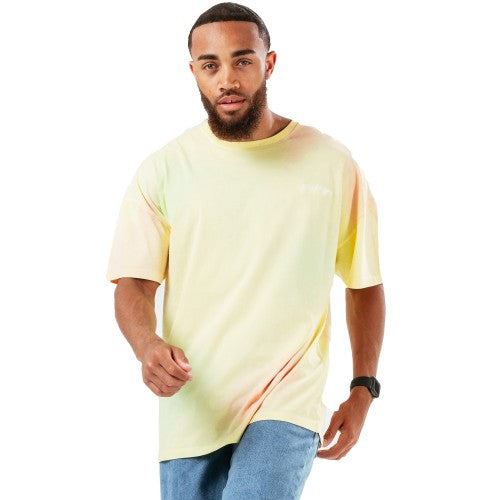 Front - Hype Mens Candy Tie Dye Oversized T-Shirt