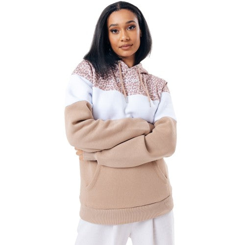 Front - Hype Womens/Ladies Leopard Hoodie