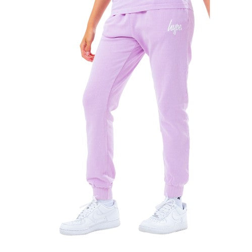 Front - Hype Girls Scribble Logo Washed Sweatpants