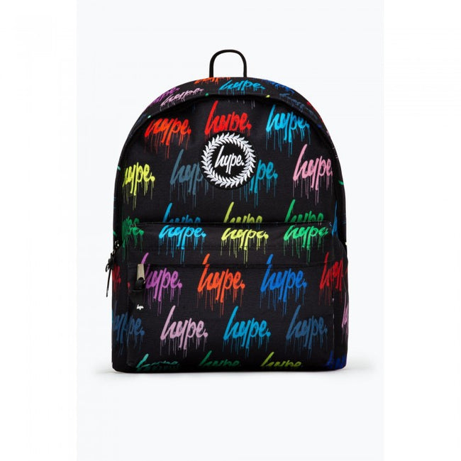 Front - Hype Wall Graffiti Logo Drip Knapsack