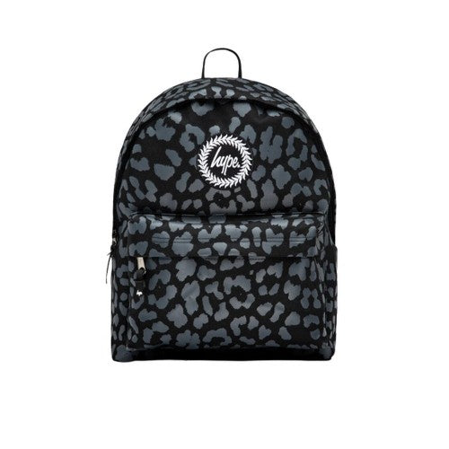 Front - Hype Leopard Print Knapsack