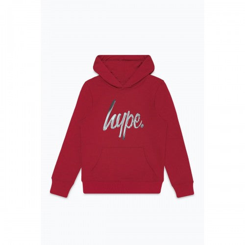 Front - Hype Childrens/Kids Monochrome Script Hoodie
