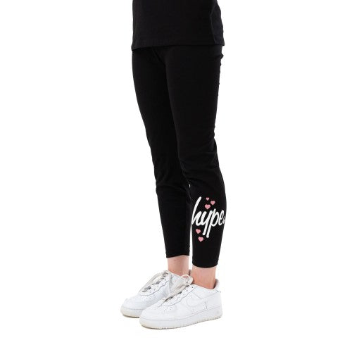 Front - Hype Girls Heart Leggings
