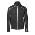 Front - ID Mens Full Zip Sweatshirt With Contrast Trim