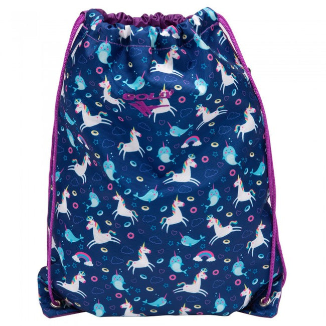 Front - Gola Girls Unicorn Drawstring Bag