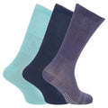 Front - Simply Essentials Unisex Bamboo Non-Binding Extra Wide Diabetic Socks (3 Pairs)