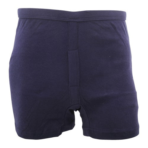 Front - FLOSO Mens 100% Cotton Interlock Trunk Underwear