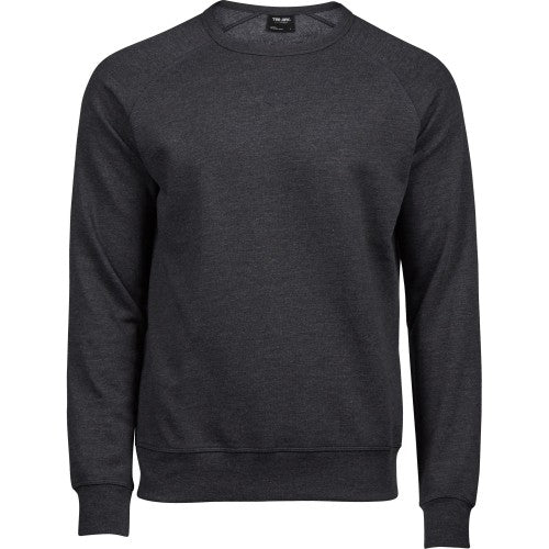 Front - Tee Jays Mens Vintage Lightweight Raglan Sweatshirt