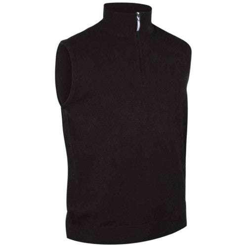 Front - Glenmuir Mens Zip Neck Undershirt