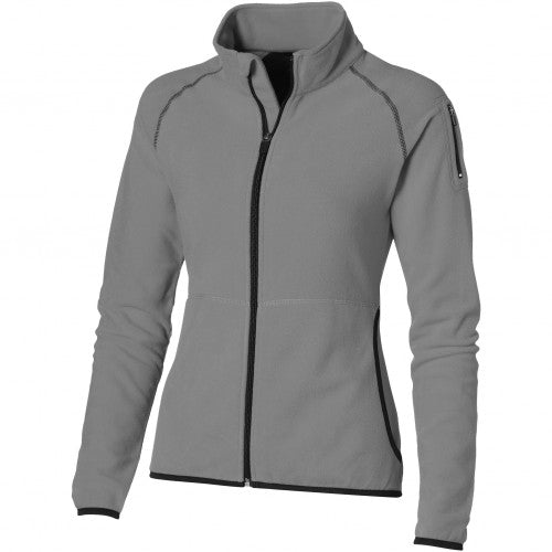 Front - Slazenger Drop Shot Full Zip Micro Fleece Ladies Jacket