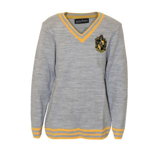 Front - Harry Potter Boys Hufflepuff House Knitted Sweater