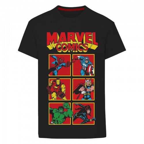 Front - Marvel Boys Heroes Tile T-Shirt
