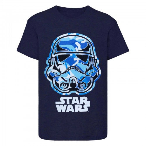 Front - Star Wars Boys Stormtrooper Camo T-Shirt