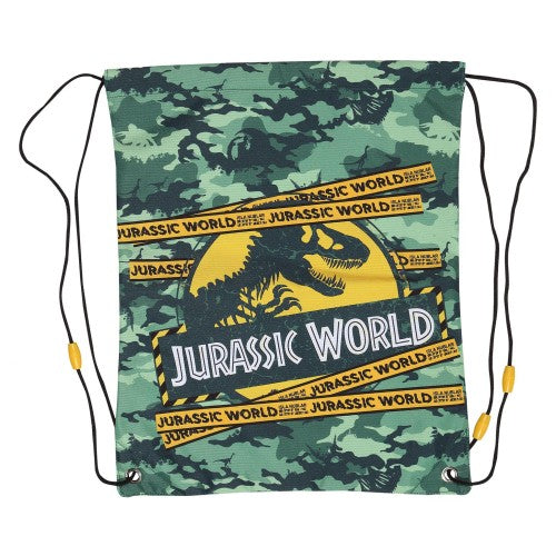 Front - Jurassic World Girls Logo Drawstring Bag