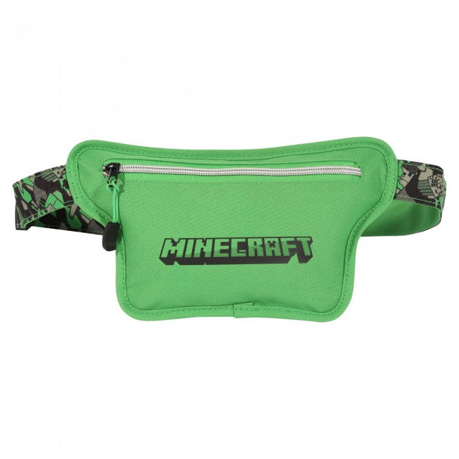 Front - Minecraft Boys Camo Creeper Bum Bag