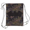 Front - Batman Girls Camo Logo Drawstring Bag
