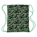 Front - Minecraft Boys Camo Creeper Gym Bag