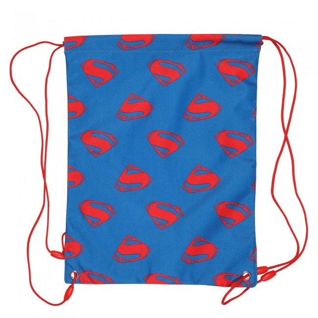 Front - Superman Girls Logo Drawstring Bag