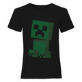 Front - Minecraft Girls Creeper Lines T-Shirt