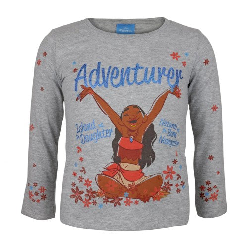 Front - Moana Girls Adventurer Sweatshirt