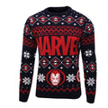 Front - Marvel Mens Icons Knitted Christmas Sweater