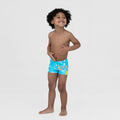 Blue-Yellow - Side - Speedo Boys Tommy Turtle Swim Shorts