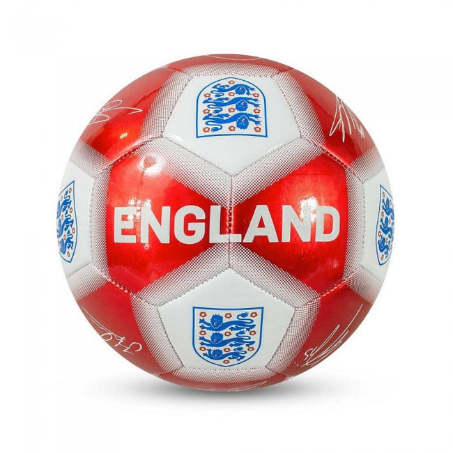 Front - England FA Signature Metallic Soccer Ball
