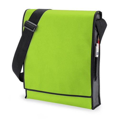Front - BagBase Budget Vertical Messenger Bag (10 Liters)