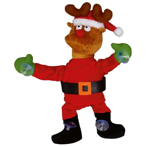 Front - Christmas Shop Dancing Window Cling