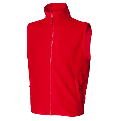 Front - Henbury Mens Sleeveless Microfleece Jacket
