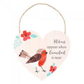 Front - Something Different Grandad Robin Heart Plaque