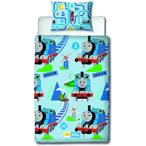 Front - Thomas And Friends Train Track Duvet Set