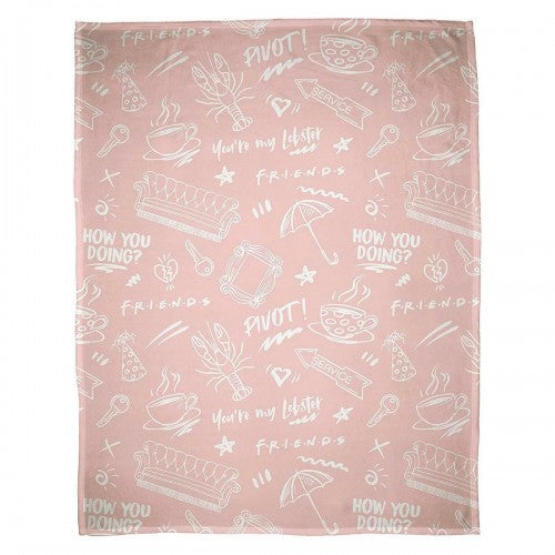 Front - Friends Fleece Coffee Blanket