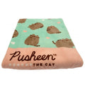 Front - Pusheen Coral Fleece Logo Blanket