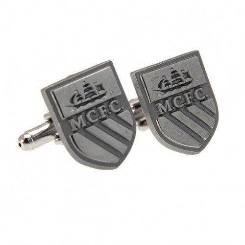 Front - Manchester City FC Chrome Cufflinks
