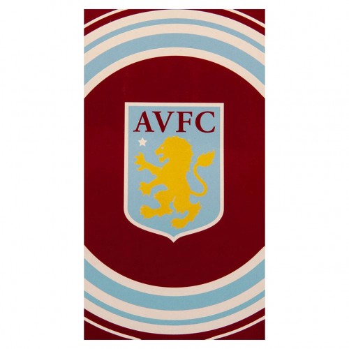 Front - Aston Villa FC Crest Beach Towel