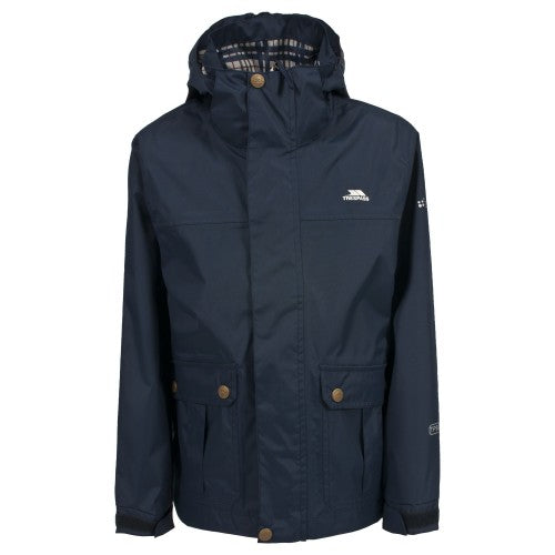 Front - Trespass Childrens Boys Barrett Waterproof Jacket