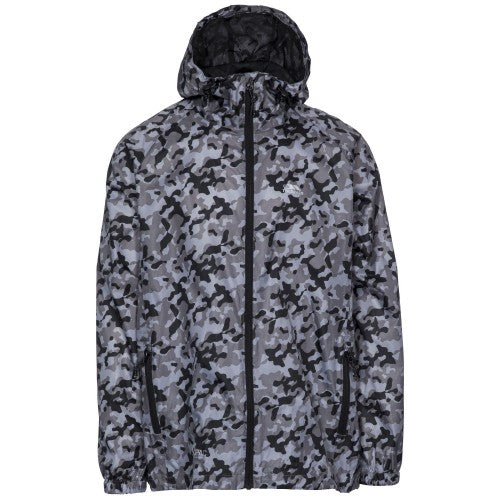 Front - Trespass Qikpac Printed Packaway Waterproof Jacket