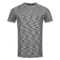 Black Opal Melange - Front - Stedman Mens Active Seamless Raglan Tee
