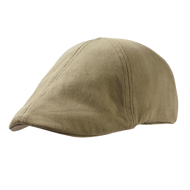 Olive - Front - Atlantis Gatsby Street Flat Cap (Pack of 2)