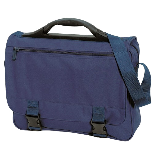 Navy Blue - Front - Shugon Dublin Briefcase Bag (11 Liters)