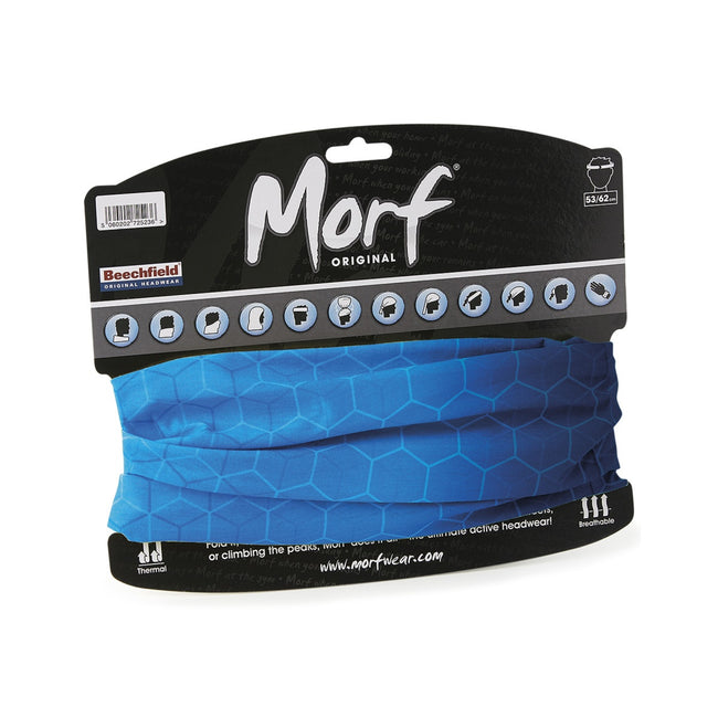 Geo Blue - Back - Beechfield® Unisex Adults Geometric Morf