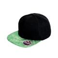 Black-Green - Front - Result Core Unisex Adults Glitter Peak Cap