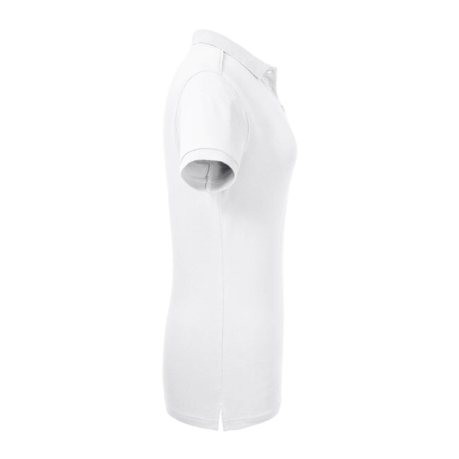 White - Back - Russell Womens-Ladies Tailored Stretch Polo