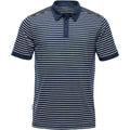 Navy-White - Front - Stormtech Mens Railtown Polo Shirt
