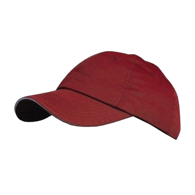 Red-Putty - Front - Result Plain Premium Heavy Brushed Baseball Cap