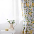 White-Blue-Lemon-Green - Front - Belledorm Arabella Country Dream Curtains