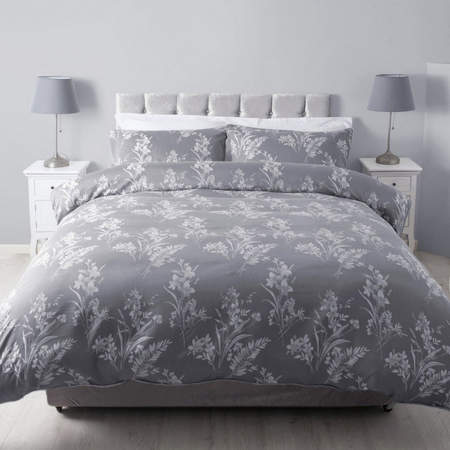 Gray - Front - Belledorm Sapporo Duvet Set