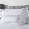 White-Gray - Front - Belledorm Honeycomb Filled Boudoir Throw Pillow